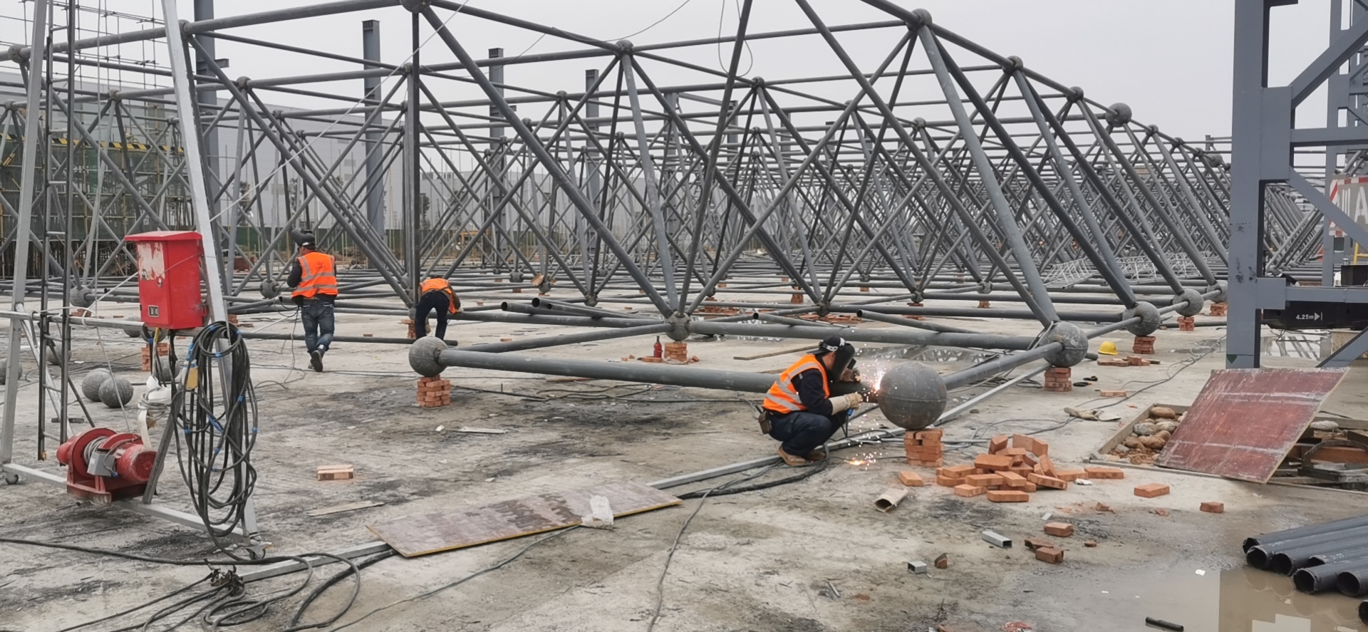 网架煤棚工程 - 临汾世豪钢结构有限公司